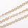 1 meter Stainless Steel 4x2mm Twisted Chain Golden - A70