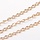 1 meter Stainless Steel 4x2mm Twisted Chain Ketting Goud - A70