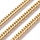 1 meter Stainless Steel 5mm Curb Chain Golden - A71