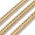 1 meter Stainless Steel 5mm  Curb Chain Ketting Goud - A71