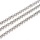 Stainless Steel 4mm Rolo Chain Ketting Zilver, 1 meter