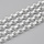 Stainless Steel 6mm Rolo Chain Ketting Zilver Plated, 1 meter