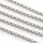 Stainless Steel 4mm Rolo Chain Ketting Zilver, 1 meter