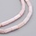 Gekleurde Schelpkralen 8x4mm Licht Roze, streng 45 stuks