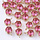 Luxe Facet Geslepen Glas Bedel 8x6mm Goud met Roze