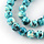 Dyed White Jade Beads 6mm Blue, strand 55 pieces