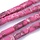 Glassbeads Gemstone Look 12~13x4mm Pink, strand 25 pieces