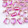 Luxe Facet Geslepen Glas Bedel 17x10mm Roze