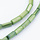 Colored Shell Beads 8x4mm Green, strand 45 pieces