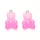 Gummy Bear Resin Charms 23x15mm Pink, 5 pieces