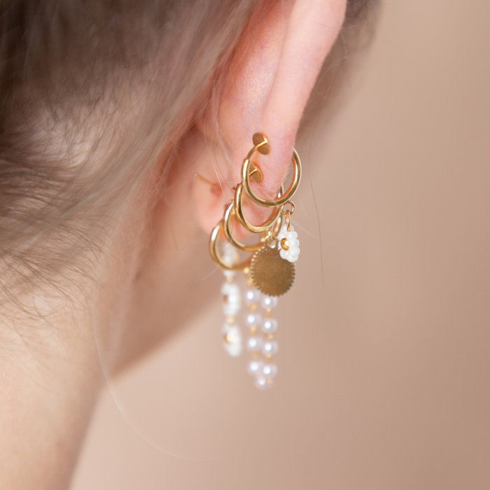 Daisy Flower Earrings with Miyuki Seed Beads - Inspi569