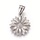 Stainless Steel Charm Flower Silver 25x22mm