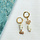 Boho earrings with porcelain beads Inspi589