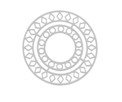 Stainless Steel Bohemian Charms Silver Round 30mm