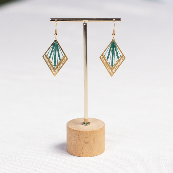 Bohemian Oorbellen met C-lon Draad Inspi596