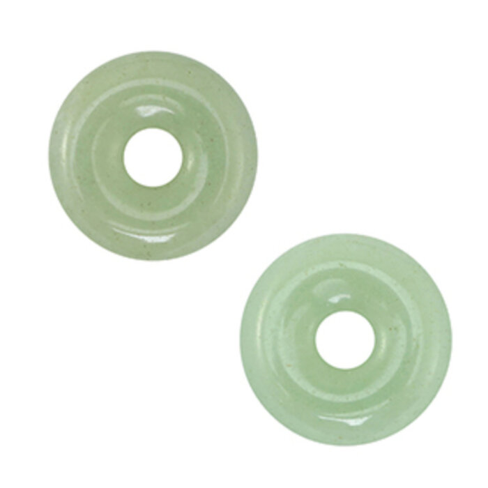 Edelsteen Donut Kraal / Bedel 20mm Groene Aventurijn