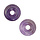 Gemstone Donut Beads / Charm 20mm Amethyst