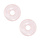 Edelsteen Donut Kraal / Bedel 20mm Rozenkwarts