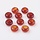 Gemstone Donut Beads / Charm 14mm Carnelian