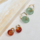 Earrings with Gemstone Donut Beads Inspi597