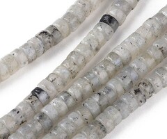 Heishi Gemstone Disc Beads  Labradorite 4.5x2.5mm, strand 145 pieces
