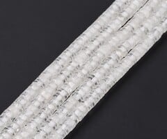 Heishi Gemstone Disc Beads Quartz 4x2mm, strand 145 pieces