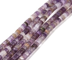 Heishi Gemstone Disc Beads Amethyst 4x2mm, strand 145 pieces