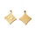 Stainless Steel Charm Rhombus with Sun 11.8x10x1mm