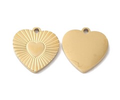 Stainless Steel Bedel Hart 12x11.8x1mm