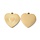 Stainless Steel Charm 18K Gold Plated Heart 12x11.8x1mm