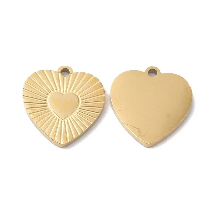 Stainless Steel Bedel Hart 12x11.8x1mm