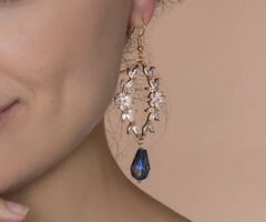 Earrings with Luxury Zirconia Charm