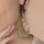 Gemstone earrings with prehnite