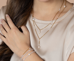 Sieraden set met Parels en Maansteen