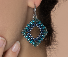 Jewelry set with Super duo beads