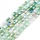 Faceted Glassbeads Electroplate Rectangle Green 6.6x4.4x3mm, strand 60 pieces