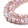 Faceted Glassbeads Electroplate Light Pink 4x3mm, strand 90 pieces