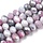 Faceted Glassbeads Electroplate Grey Pink 8~8.5x6~6.5mm, strand 50 pieces