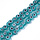 Evil Eye Lampwork Beads Turquoise 6x2.5mm, strand 50 pieces