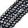 Evil Eye Lampwork Beads Black 8x3.2mm, strand 40 pieces