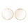 Natural Freshwater Shell Charm Circle 40x2.5mm