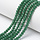 199* Faceted Beads Dark Green 4x3mm, 120 pieces