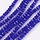 Faceted Glassbeads Dark Blue 3x2mm, strand 130 pieces