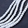Faceted Glassbeads White Shine 3x2mm, 130 pieces