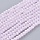 Faceted Glassbeads Electroplate Light Pink Shine 3x2mm, strand 130 pieces