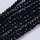 Faceted Glassbeads Black Shine 3x2mm, strand 160 pieces