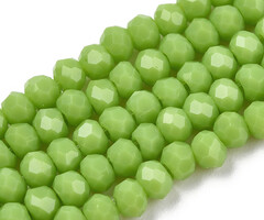 Facet Glaskralen Gras Groen 2x1.5mm, streng 175 stuks
