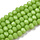 Faceted Glassbeads Grass Green 2x1.5mm, strand 175 pieces