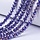 Faceted Glassbeads Electroplate Dark Blue 3.5x3mm, strand 100 pieces