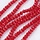 Faceted Glassbeads Red 3x2mm, strand 130 pieces